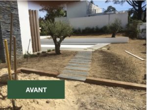 Jardin avant l'aménagement